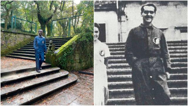 La estatua de Lorca en la Alameda y la imagen en la que se inspira, en la Quintana en 1932