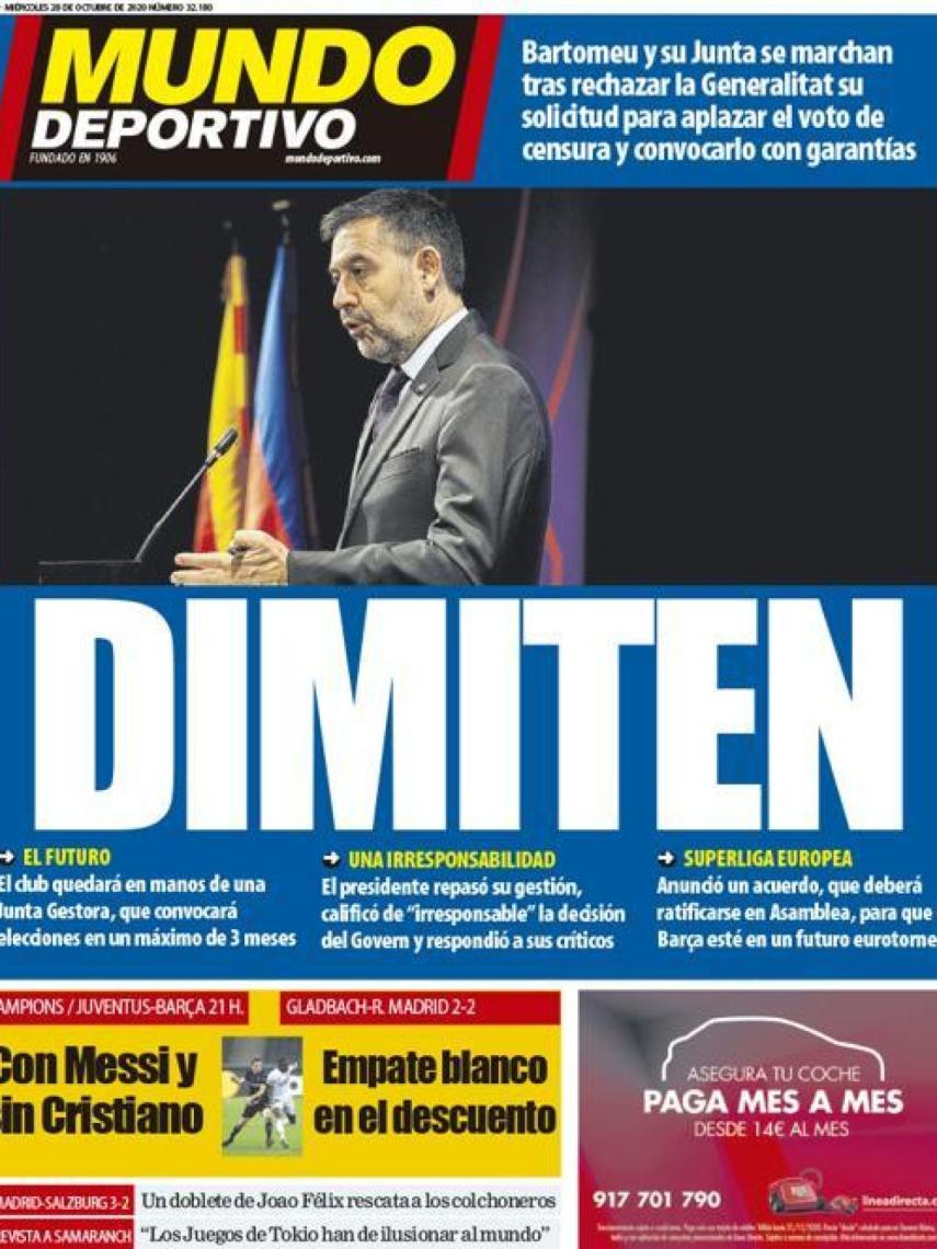 Portada Mundo Deportivo