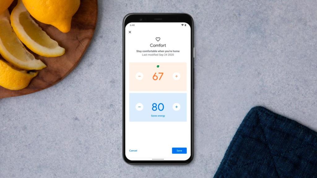 Los termostatos Nest se pueden controlar desde la app Google Home