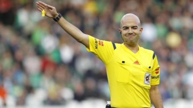 Pablo González Fuertes, durante un encuentro de La Liga