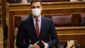 Pedro Sánchez, presidente del Gobierno, en el Congreso de los Diputados.