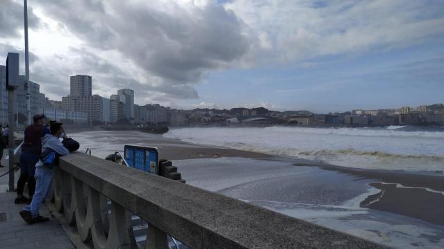 Temporal en el mar.