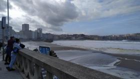 Temporal en el mar.