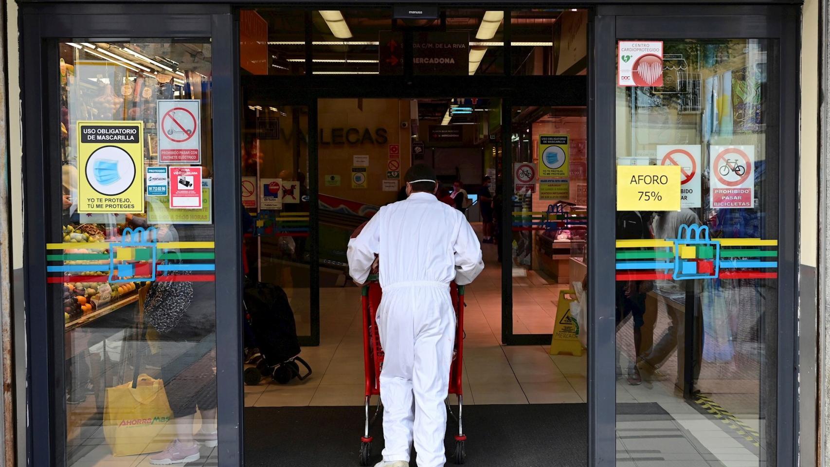 Imagen de archivo de un supermercado.