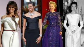 Melania Trump, Michelle Obama, Hillary Clinton y Jacquie Kennedy en un fotomontaje de 'Jaleos'.