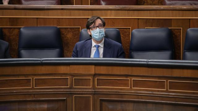 Salvador Illa, ministro de Sanidad, en el Congreso de los Diputados.