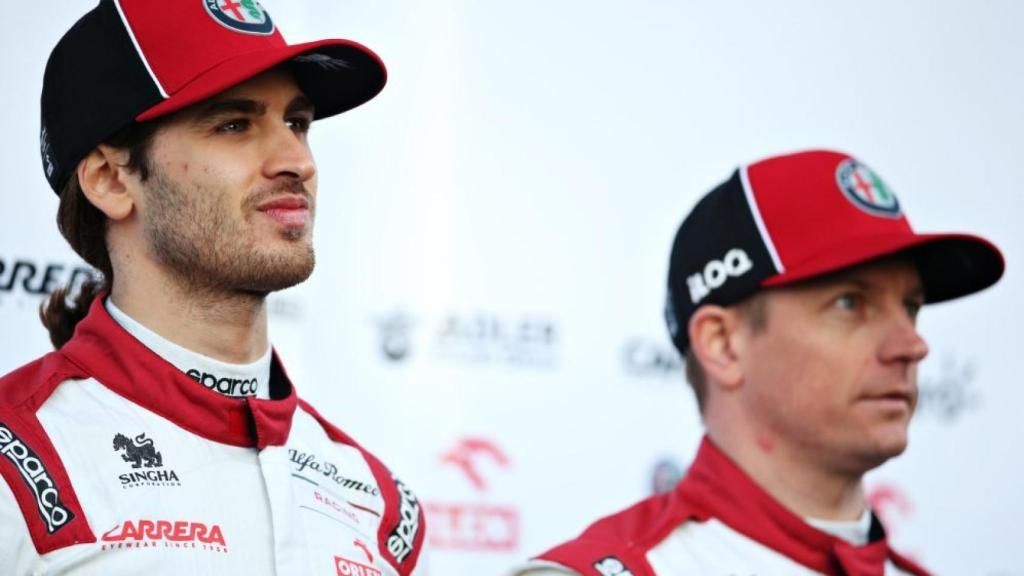 Antonio Giovinazzi y Kimi Raikkonen