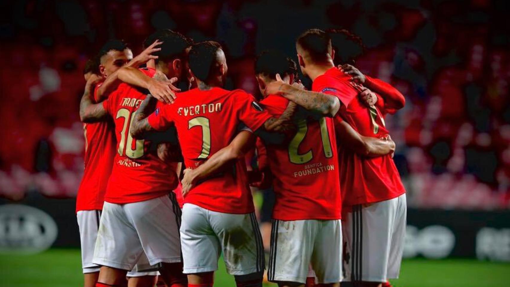 El Benfica celebra un gol