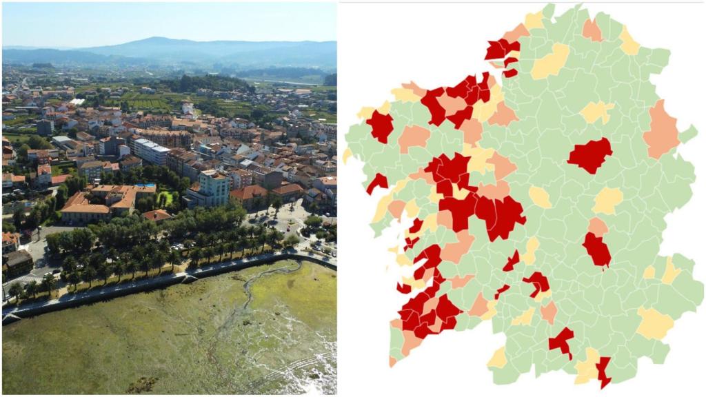 Coronavirus: Suben a 44 los municipios gallegos en alerta roja, tres más que ayer