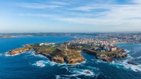 A Coruña desde el aire.