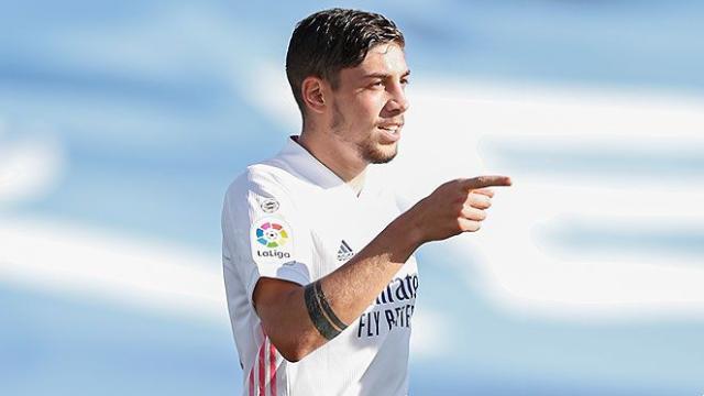 Fede Valverde, en un partido del Real Madrid en la temporada 2020/2021