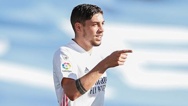 Fede Valverde, en un partido del Real Madrid en la temporada 2020/2021