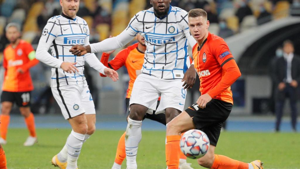 Lukaku en su partido frente al Shakhtar