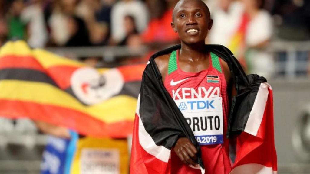 Conselus Kipruto, después de vencer en una prueba