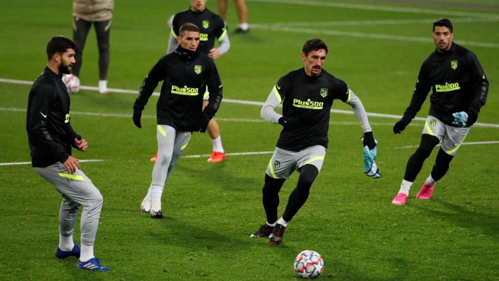 Rondo de entrenamiento del Atlético de Madrid