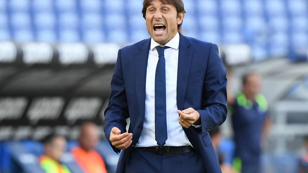 Antonio Conte, durante un partido del Inter de Milán