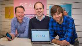De izquierda a derecha, Sijbrand Tieleman, Tom Arends y Rutger Beens, fundadores de Peaks.