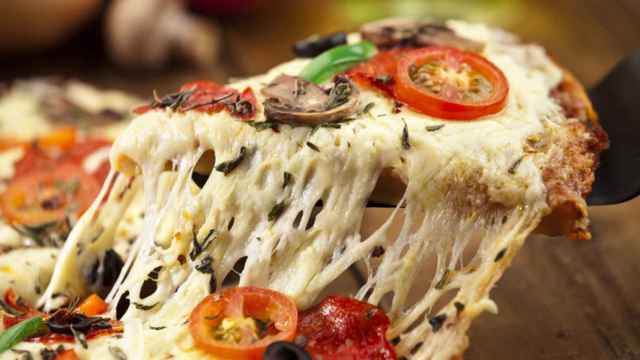 Receta de pizza al microondas baja en calorías