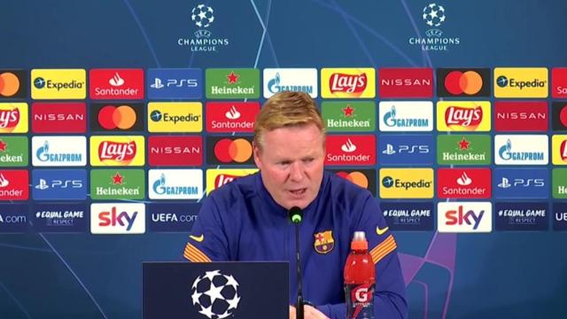 Ronald Koeman, en rueda de prensa