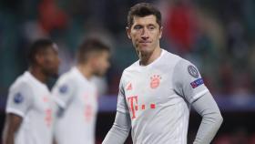 Lewandowski durante un partido del Bayern