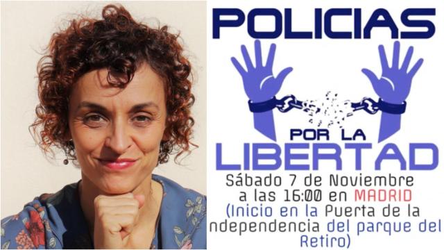 Esta es la agente en excedencia que ha convocado la manifestación negacionista.