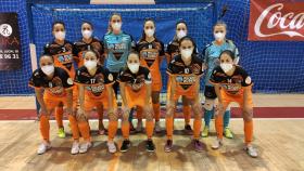 El equipo gallego de fútbol sala del Burela jugó su último partido en Madrid con mascarilla