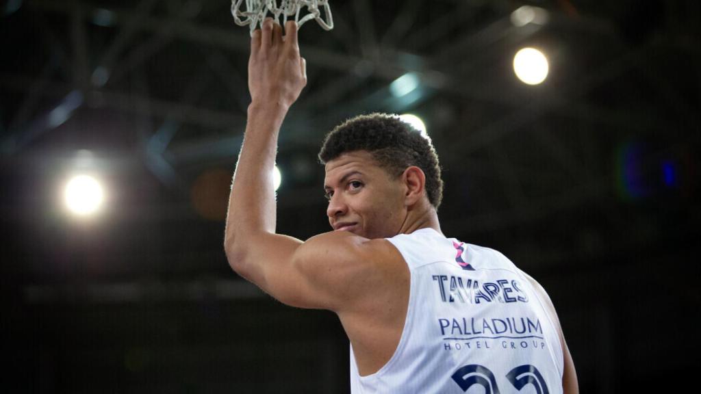 Tavares durante un partido del Real Madrid