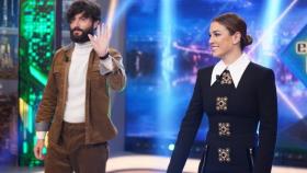 Javier Rey y Blanca Suárez, durante su visita a 'El Hormiguero'.