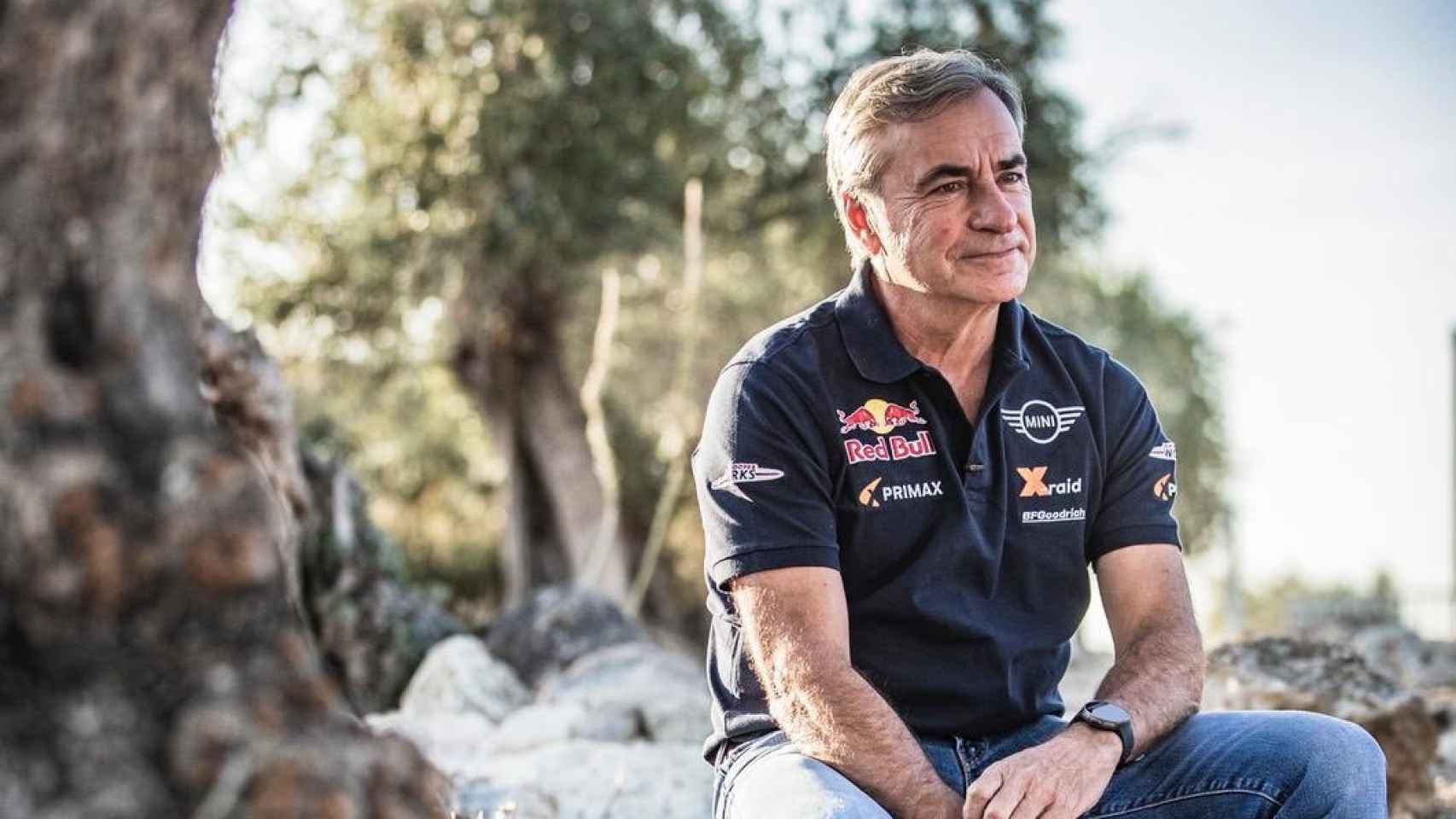 Carlos Sainz antes del Rally de Andalucía