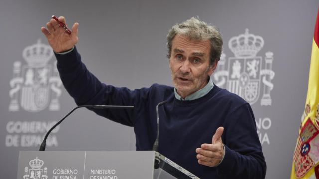 Fernando Simón durante una rueda de prensa para informar de la evolución de la pandemia.