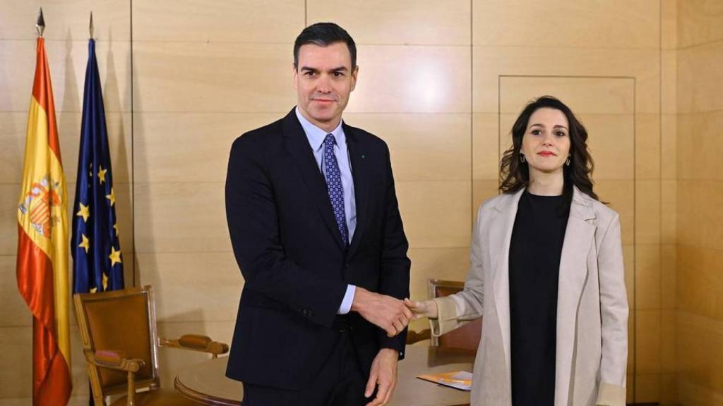 Sánchez y Arrimadas, durante una de sus últimas reuniones.