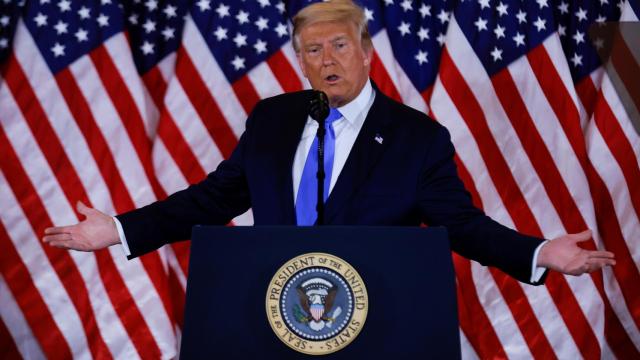 Donald Trump durante una rueda de prensa en la Casa Blanca el pasado 3 de noviembre.