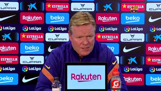 Koeman, en rueda de prensa