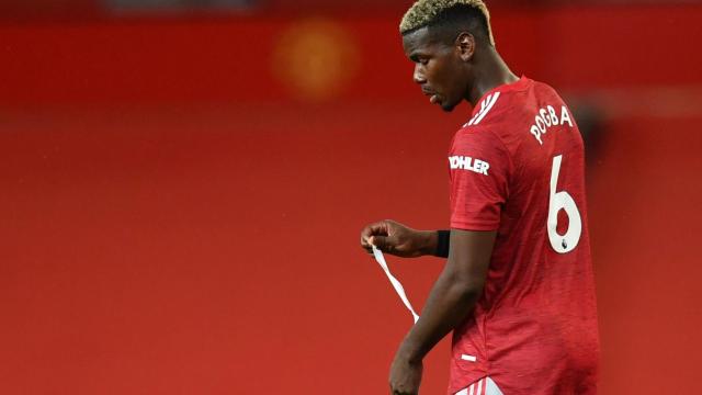 Pogba, con el Manchester United