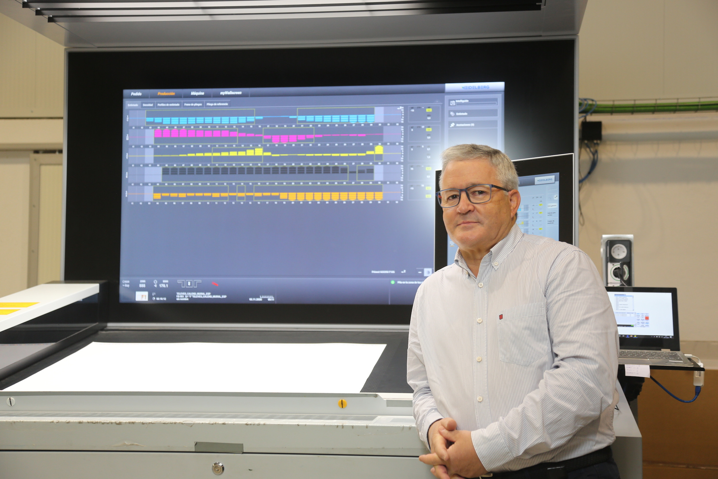 Miguel Falcón, director general de Gráficas Salnés.