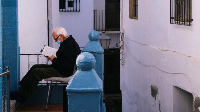 Un vecino de Almáchar, Málaga.