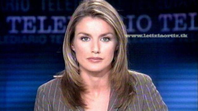 La reina Letizia cuando presentaba el Telediario de TVE