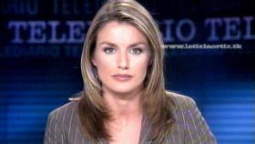 La reina Letizia cuando presentaba el Telediario de TVE