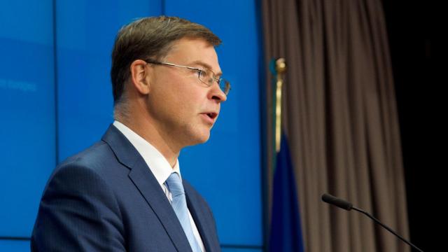 El vicepresidente de la Comisión y responsable de Comercio, Valdis Dombrovksis