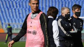 Cristiano Ronaldo durante un entrenamiento de la Juventus