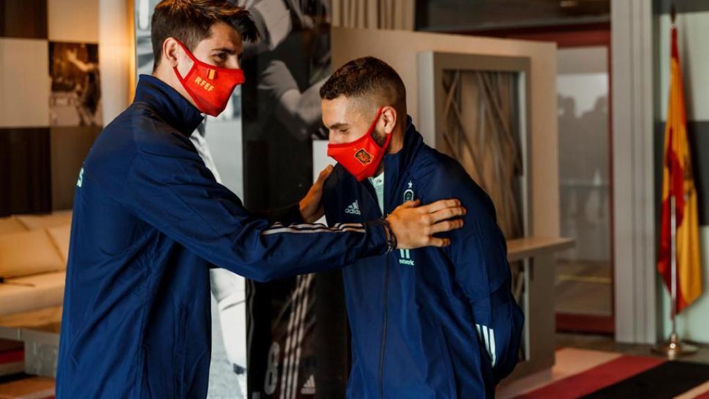 Morata y Koke, con la Selección