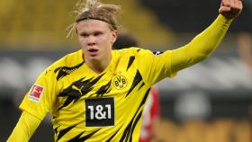 Erling Haaland, durante el Borussia Dortmund - Bayern Múnich de la Bundesliga