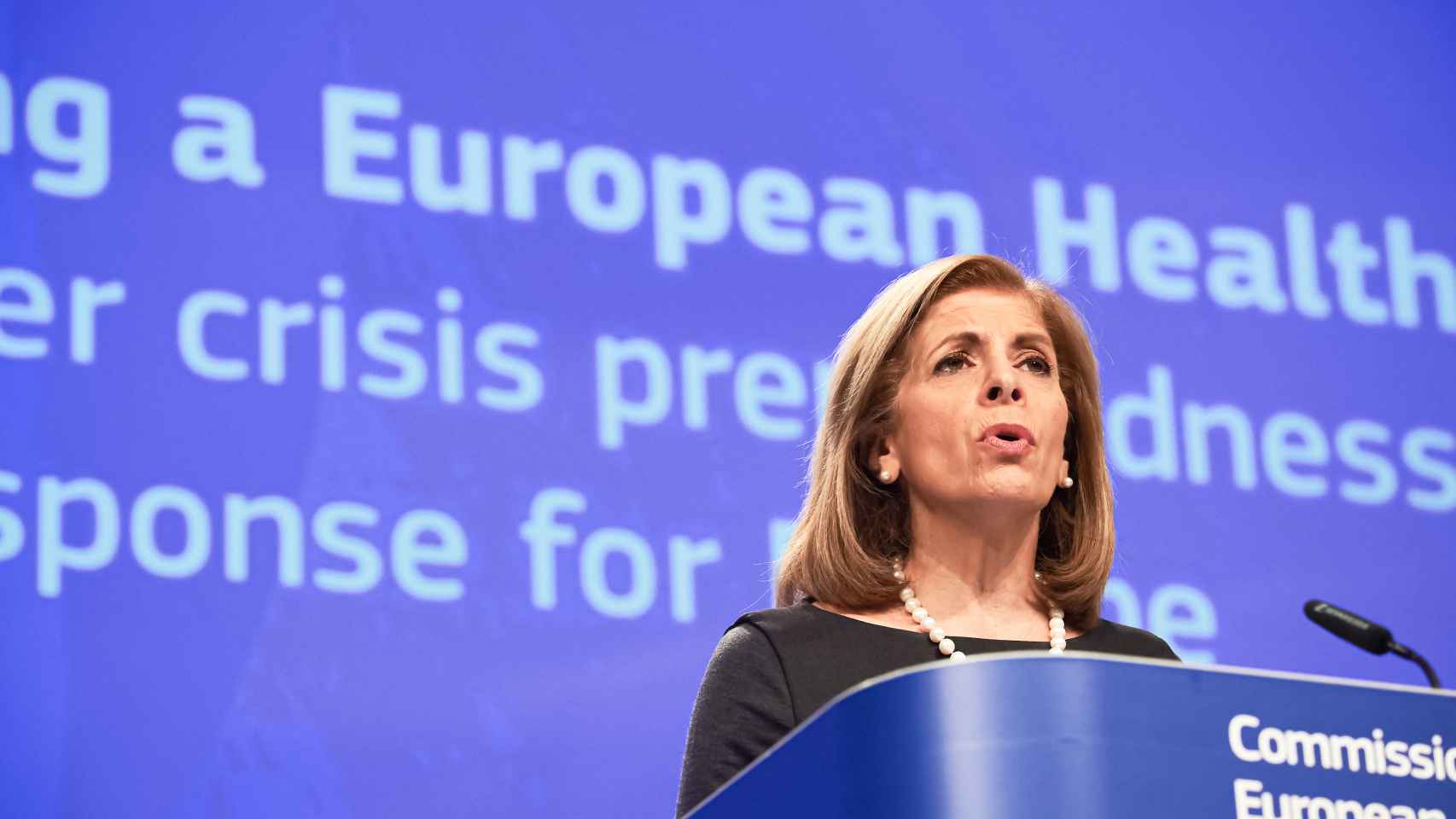 La comisaria europea de Sanidad y Seguridad alimentaria, Stella Kyriakides.