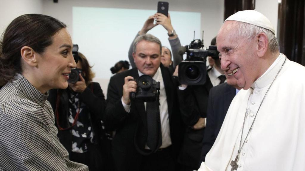 Tamara Falcó presentó un evento a finales de 2019 para festejar los 50 años del 'casamiento' del Papa con Dios.