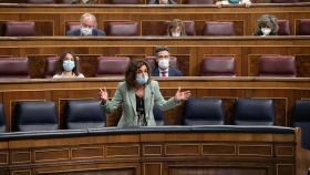 La ministra de Hacienda, María Jesús Montero, en el Congreso de los Diputados.