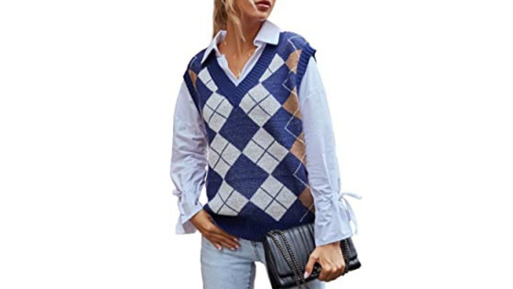 El chaleco de punto la tendencia de moda de este otono invierno