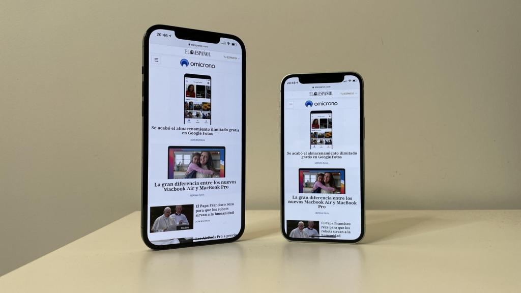 iPhone 12 Pro Max y iPhone 12 mini.