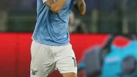 Luis Alberto celebra un gol con la Lazio
