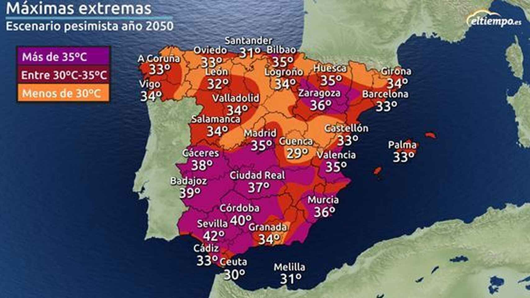 Mapa máximas extremas