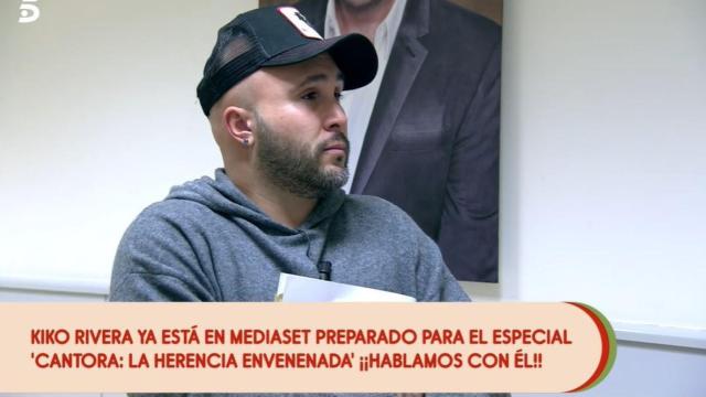 Kiko Rivera hablando con Carlota Corredera en 'Sálvame Tomate'.